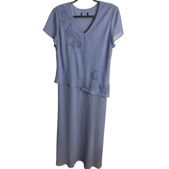 Studio 1 Women's Pull On Dress  Blue Size 14 - Picture 3 of 6